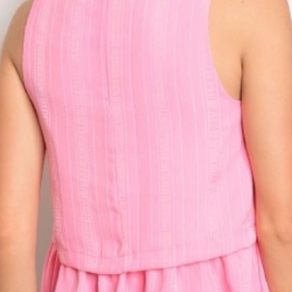 NWT Peplum Ruffle Darling PinkGreat Details - Picture 4 of 5